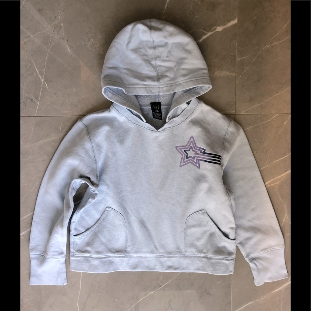 Gap Kids girl’s hoodie, pale blue